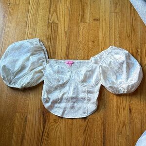 Sugar Thrillz White Corset Top